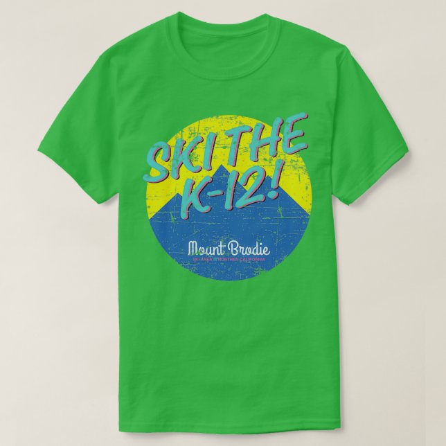 Ski K12-Vintagen T Shirt (Design framsida)