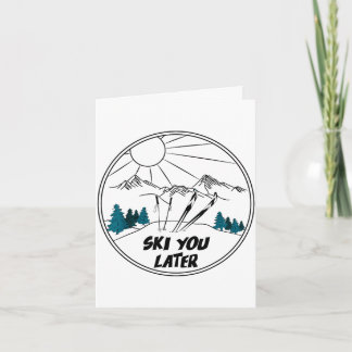 Ski later winter sports vintage powder snow skiing kort