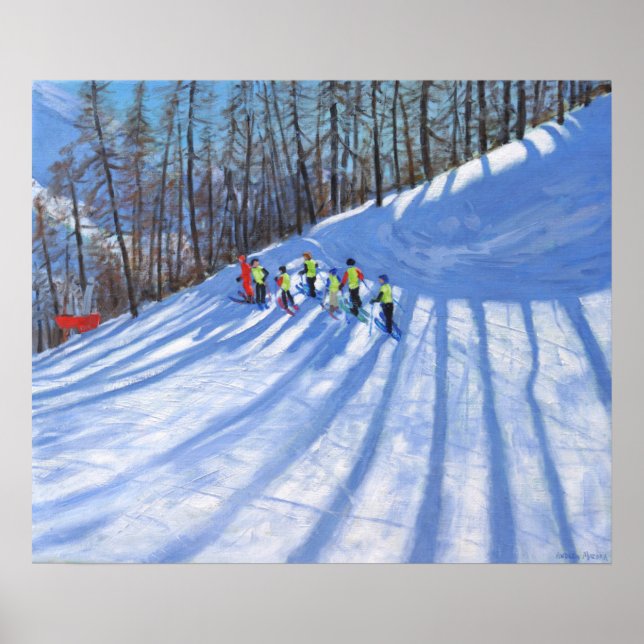 Ski-lektion Tignes Frankrike Poster (Framsidan)