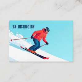 Ski Lessons Instructor Visitkort