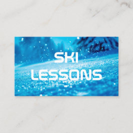Ski Lessons Visitkort