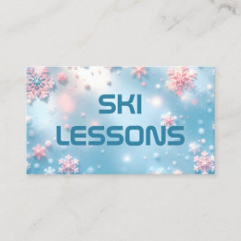 Ski Lessons Visitkort