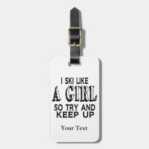 Ski LIke a Girl Bagagebricka