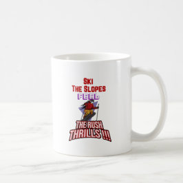 Ski lutningarna kaffemugg