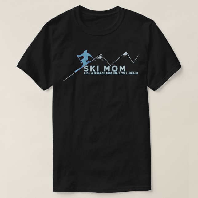 Ski Mamma Skiing Gift T Shirt (Design framsida)