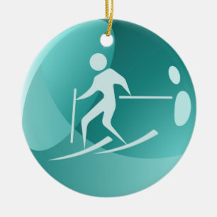 Ski-Märkre/Ornament - SRF Julgransprydnad Keramik