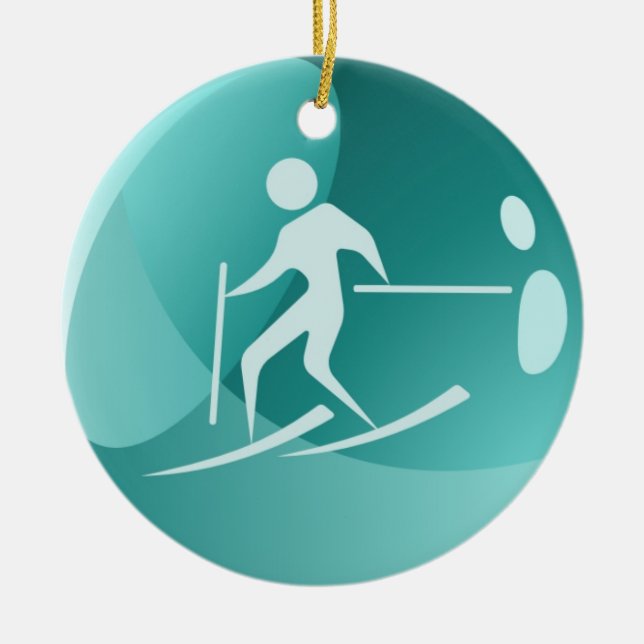 Ski-Märkre/Ornament - SRF Julgransprydnad Keramik (Framsidan)