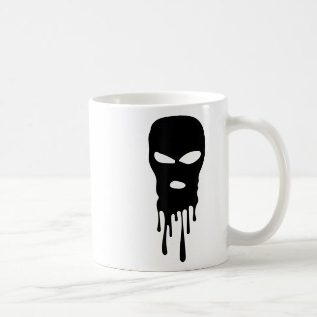 Ski Mask Balaclava Bandit Mask Robber Mask Hip hop Kaffemugg (Höger)