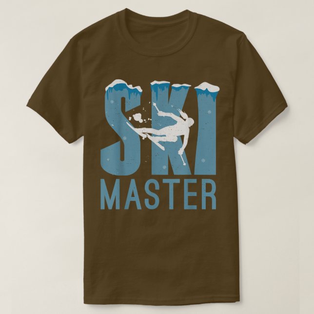 Ski Master Snö Winter Sport Skier T Shirt (Design framsida)
