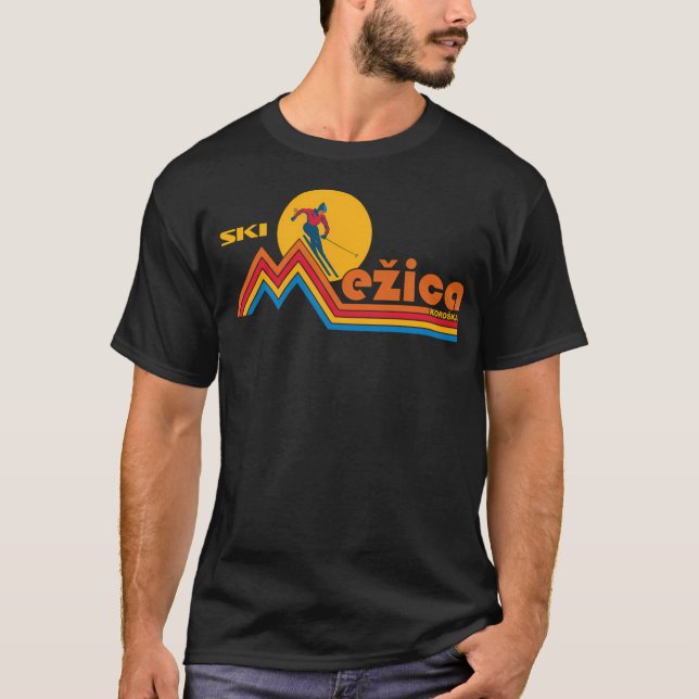Ski Meica Retro Slovenien T Shirt (Framsida)