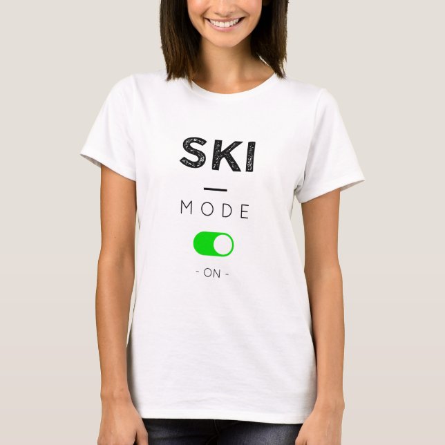 Ski mode-on t shirt (Framsida)