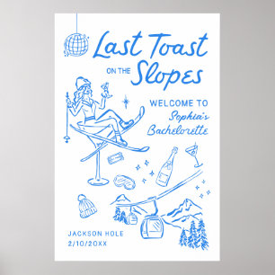 Ski Möhippa Après Ski Välkomstaffisch Poster