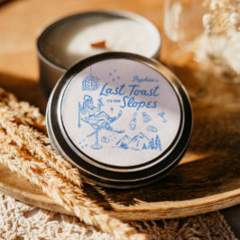 Ski Möhippa Sista skål på backen Runt Klistermärke