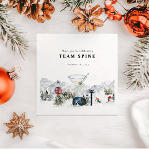 Ski Möhippa Vattenfärg Gondol & Stuga Pappersservett