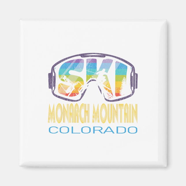 Ski Monarch Mountain Colorado Skiing Vacation Magnet (Framsidan)