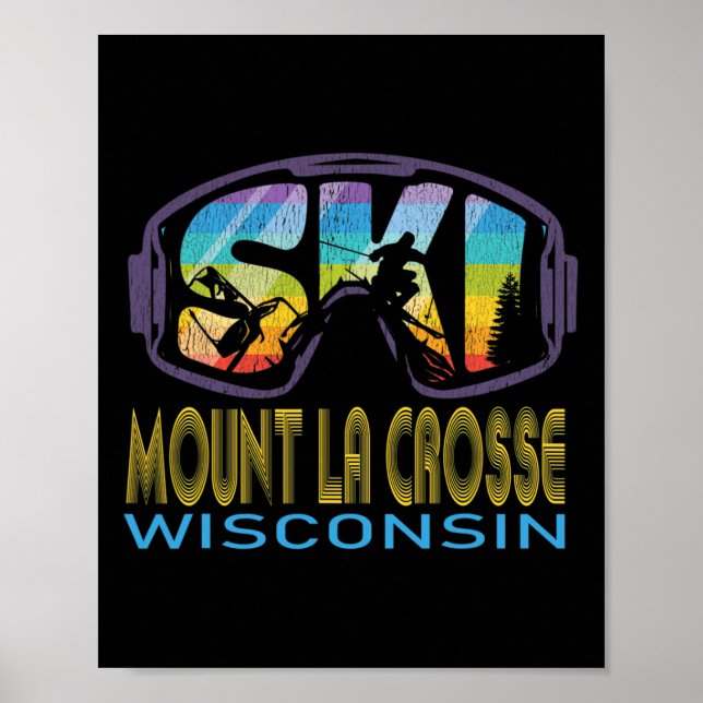 Ski Mount La Crosse Wisconsin Skiing Vacation  Poster (Framsidan)