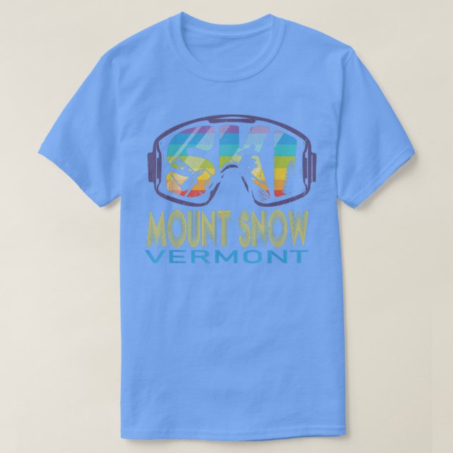 Ski Mount Snö Vermont Skiing Vacation T Shirt (Design framsida)