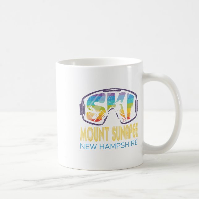 Ski Mount Sunapee New Hampshire Skiing Vacation Kaffemugg (Höger)