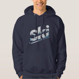 Ski Mountain Graphic Hoodie – Vinteräventyr Ski