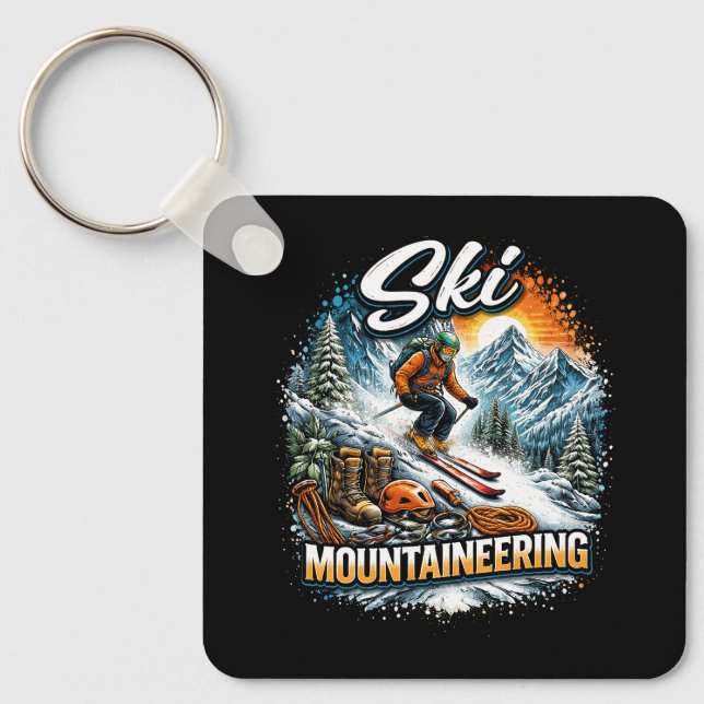 Ski Mountaineering Nyckelring (Framsida)