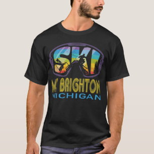 Ski Mt Brighton Michigan Skiing Vacation T Shirt
