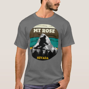 Ski Mt Ro Ski Slopes Nevada T Shirt