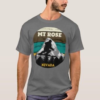 Ski Mt Ro Ski Slopes Nevada T Shirt