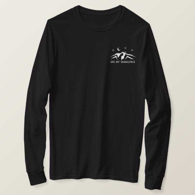 Ski Mt Tamalpais Unisex Långärmad T-Shirt (Design framsida)