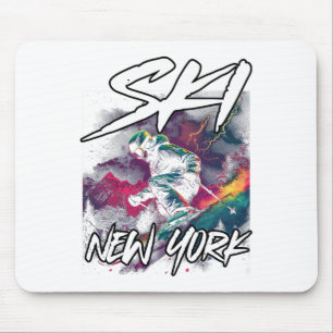 Ski New York Downhill Skiing Äventyr Skiing New Yo Musmatta