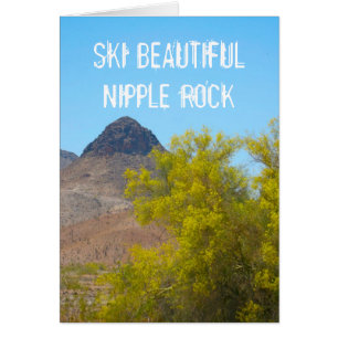 Ski Nipple Sten Hälsningskort