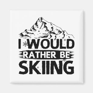 Ski ord Skjutbogserbåtar vintergåvor Magnet