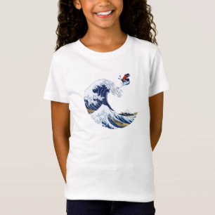 Ski på den Underbara vågen av Kanagawa japanska T Shirt