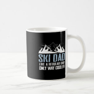 Ski Pappa Funny Skier Äventyr Skiing Älskare-citat Kaffemugg