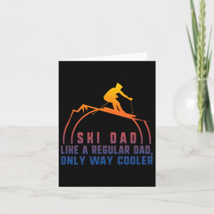 Ski Pappa Skiing Pappa Grandpa Coola Snowboardin Kort