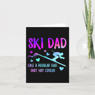 Ski Pappa Skiing Pappa Grandpa Coola Snowboardin Kort