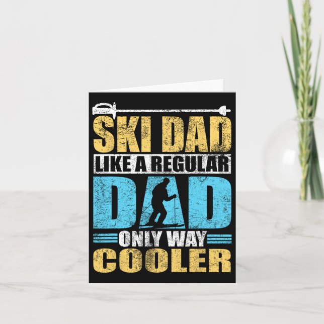 Ski Pappa som ett leksaksliknande schysst bara för Kort (Framsida)