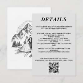 Ski par QR-kod och detaljer Tilläggskort