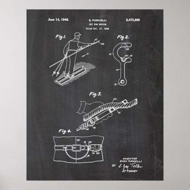 Ski Patent Poster (Framsidan)