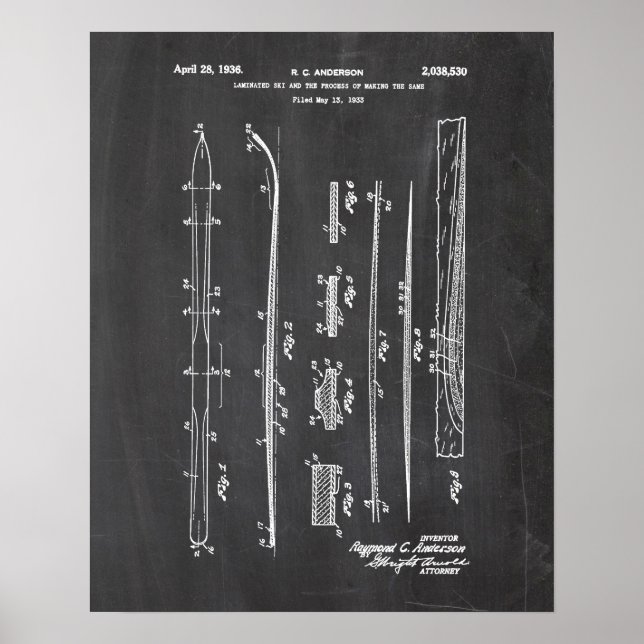 Ski Patent Poster (Framsidan)