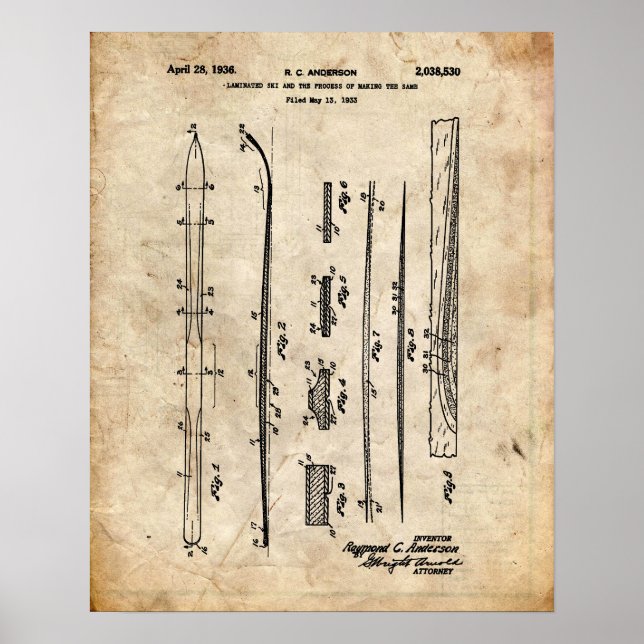Ski Patent Poster (Framsidan)
