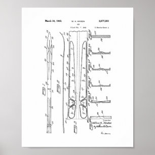 Ski Patent Poster