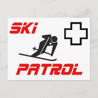 Ski Patrol - Skier Vykort