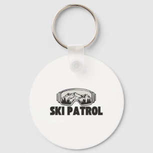 Ski Patrol Winter Skiing Goggles Mountain Resa Nyckelring