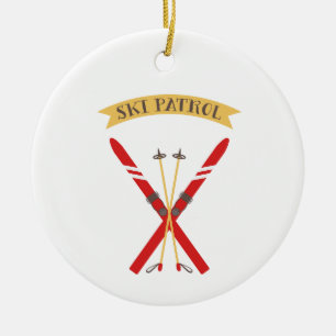 Ski-patrullen Julgransprydnad Keramik