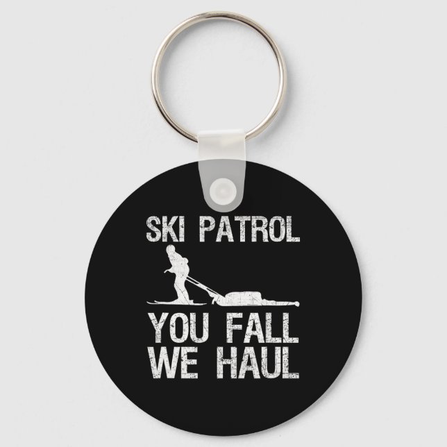 Ski patrullera att vi kommer att hoppas på Winter Nyckelring (Framsida)