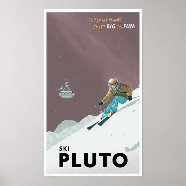Ski Pluto Poster (Framsidan)