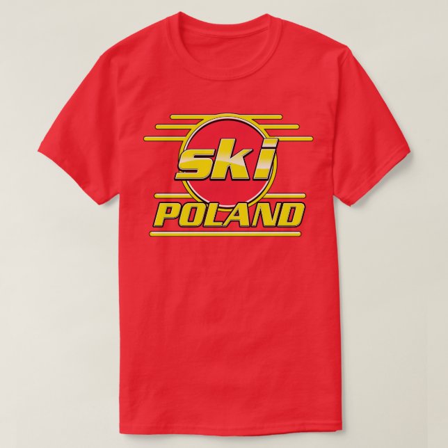 Ski Polen T Shirt (Design framsida)