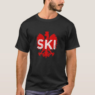 Ski Polska efternamn som avslutar Dyngusdagen Pols T Shirt