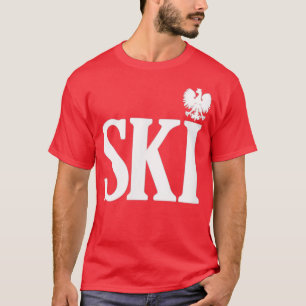 SKI Polska efternamn som slutar polska Eagle Dyngu T Shirt