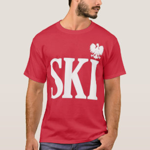 SKI Polska efternamn som slutar polska Eagle Dyngu T Shirt